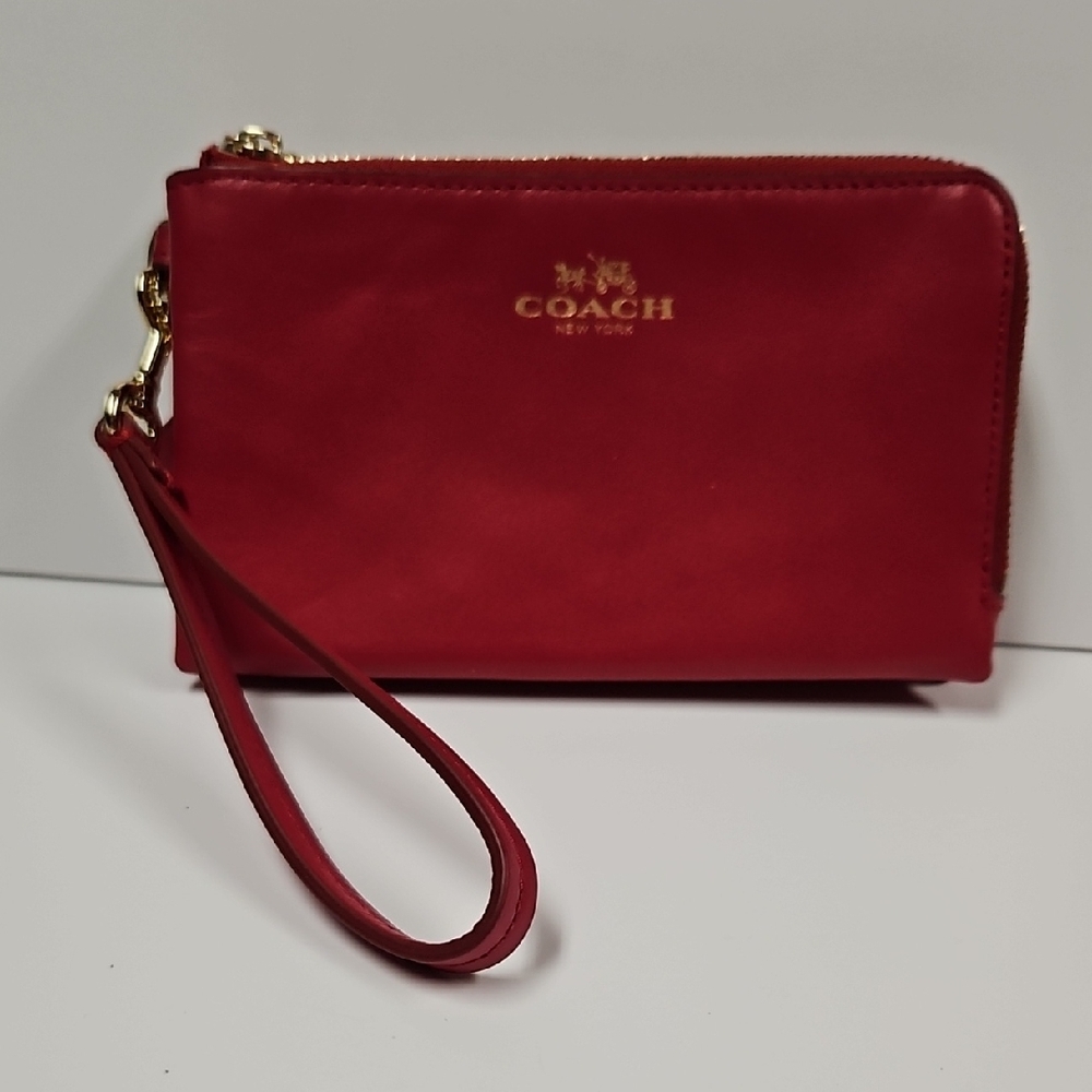 Coach Red Wristlet